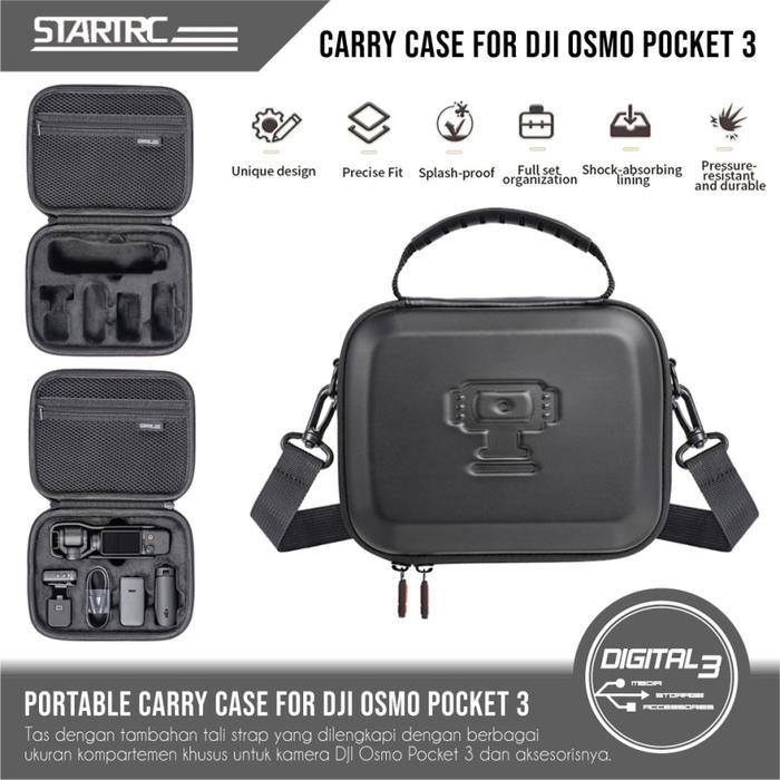 STARTRC Storage Bag DJI Osmo Pocket 3 / Pocket 2 Carry Case Tas