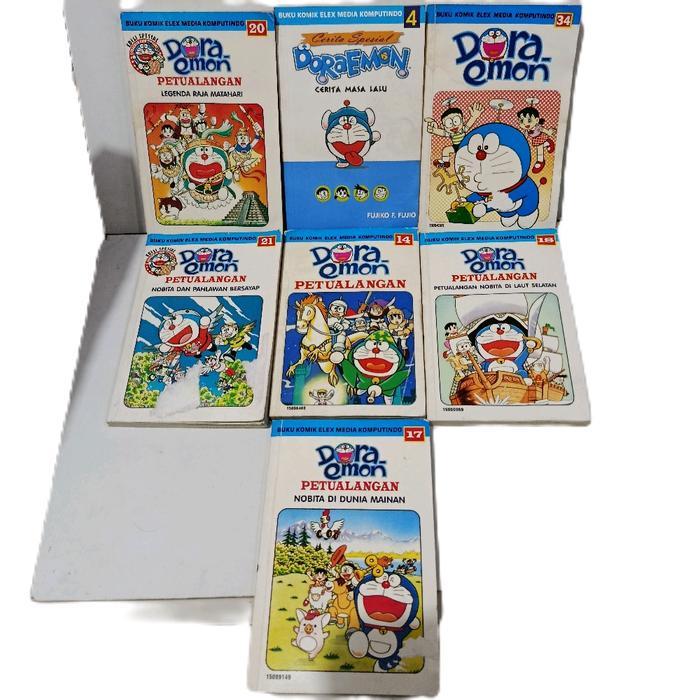 borongan komik doraemon minus ngombak Doraemon vol 34 petualangan vol 14 17 18 20 21 cerita spesial 