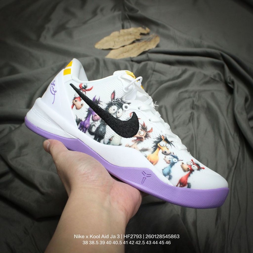 NK x Kool Aid Ja 3  Year of the Horse Limited Edition Tropical PunchSepatu Basket Performa Tinggi ZO