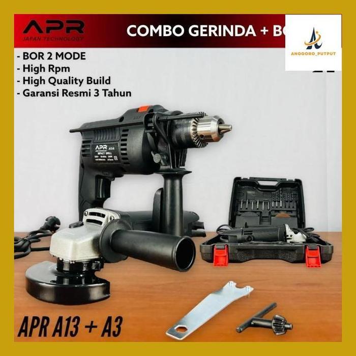 AP05PROMAX Putput Apr Japan Ap04 Promo Bor Beton 13Mm 13-6 Dan Gerinda A3 Fullset Paket Combo Listri
