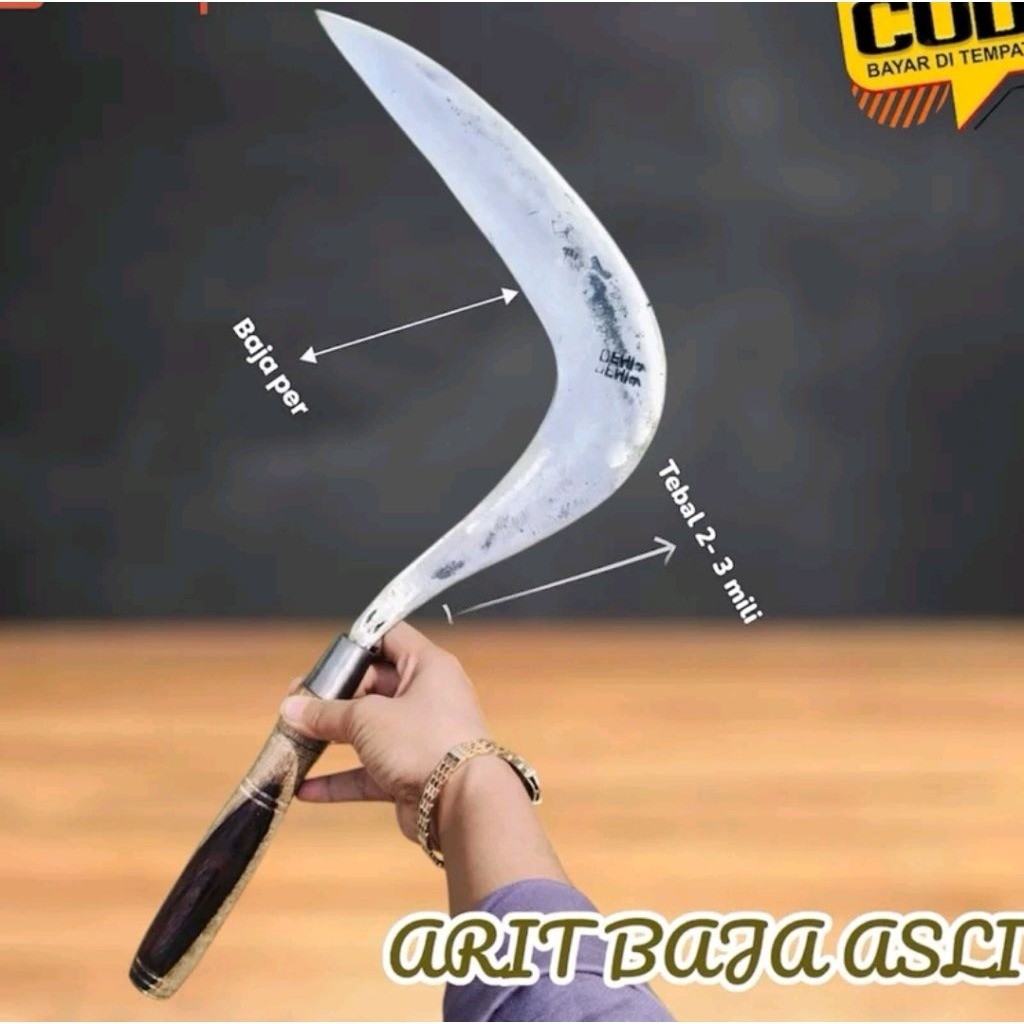 Arit Sabit Jawa Dewi Bintang Asli – Baja Per Tempa Disipuh Tajam Tahan Lama