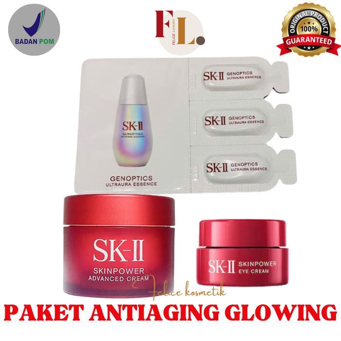 SK-II SKII SK II SK2 SKINPOWER SKIN POWER EYE KRIM ULTRA AURA ESSENCE Perawatan Aging
