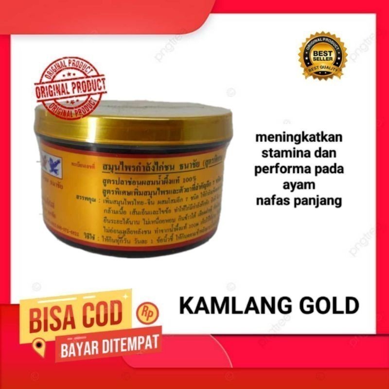 Klinik Hewan  250 Gr - Kamlang Gold Jamu Ayam Kamlang Basah Gold Ori Thailand - Kamlang Premium