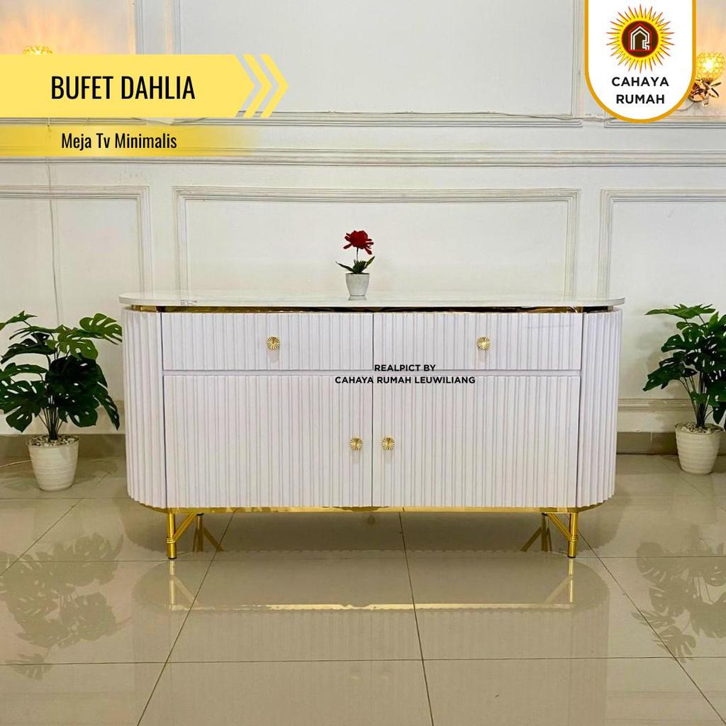 Cahaya Rumah Leuwiliang - Buffet Aesthetic Dahlia / Meja Tv / Buffet Tv / Meja Kecil | Bisa Custom W