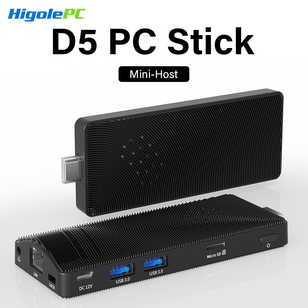 Higole D5 PC Stick Fanless Mini PC Intel Pentium N4200 Windows 10 WiFi5 4GB 64GB Laptop Desktop PC 4
