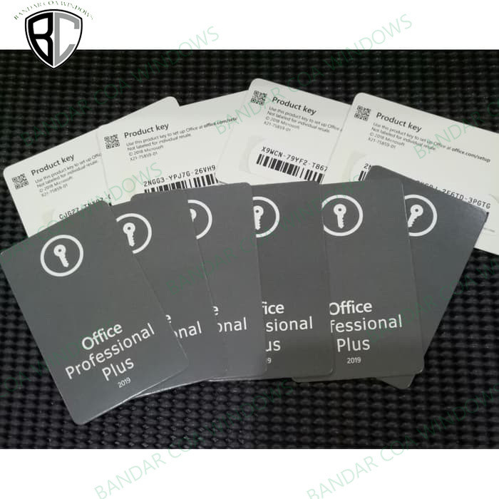 Product Key Card- Office 2019 Pro Plus. Original COA Key Card