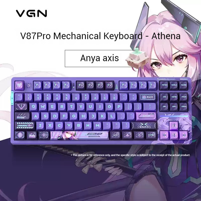 VGN V87/V87pro tri-mode meanical keyboard customized Gasket structure full key hot plug RGB Low late