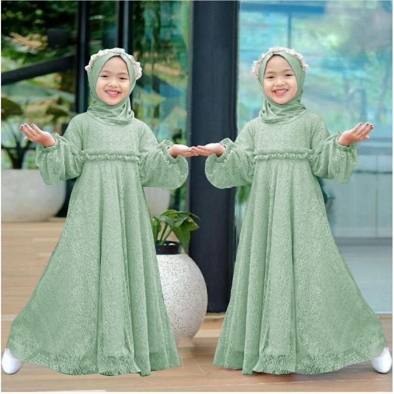 ANMA - gaun pesta perempuan / Maxi anak perempuan / gamis anak perempuan / gamis anak perempuan / ga