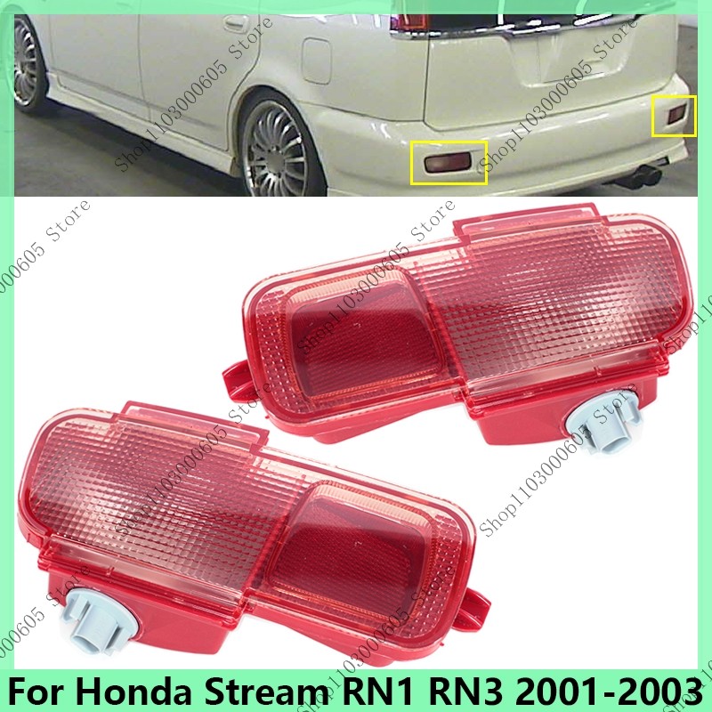 Lampu Kabut Reflektor Bumper Belakang Lampu Kabut Untuk Honda Stream RN1 RN3 2001 2002 2003 Lampu Ka
