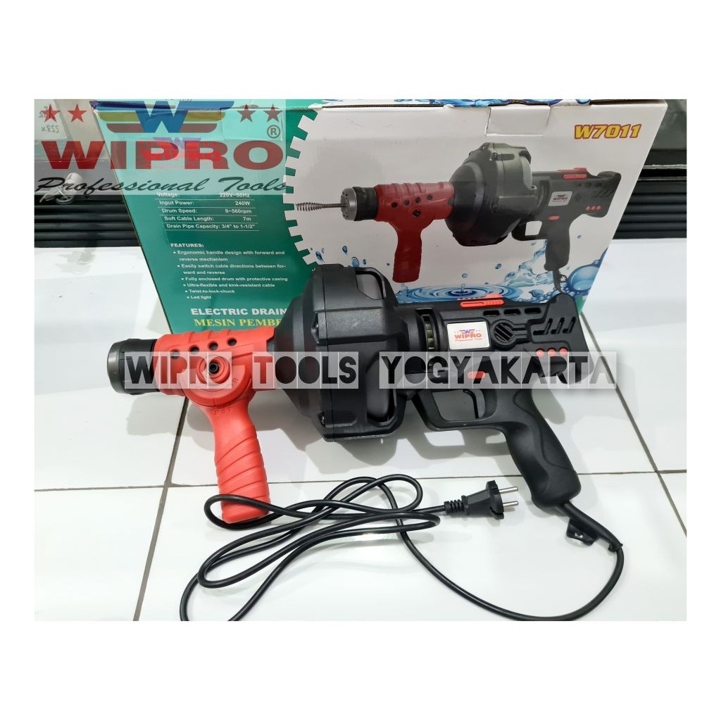 Wipro Mesin Pembersih Pipa W7011 / Electric Drain Cleaner