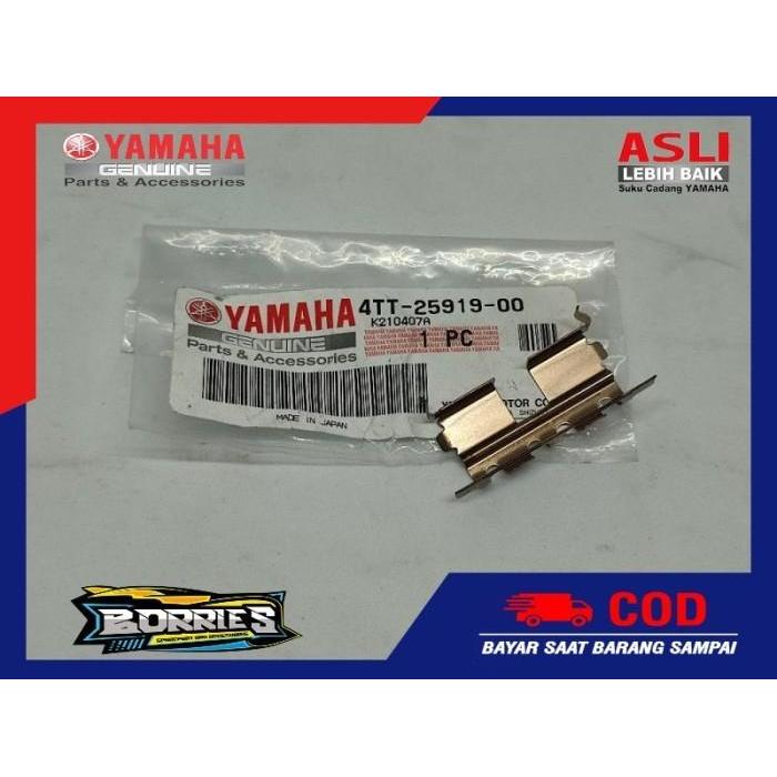 Klem diskpad depan Fizr Scorpio Nouvo Jup Y125z asli YGP 4TT-25919-00bermutu