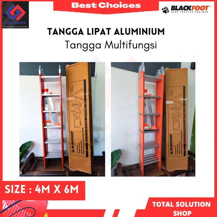 Blackfoot 6.9M Tangga Multi Fungsi - 6 Step Multipurpose- Tangga Lipat - blackfoot
