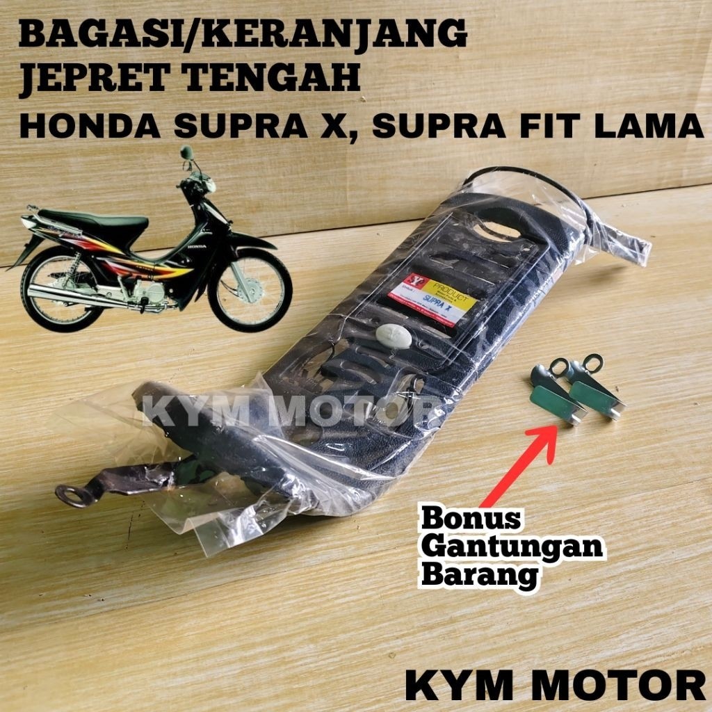 Rak Keranjang Bagasi Tengah Jepret Variasi Aksesoris Honda Supra X 100 Supra Fit Lama pl bisa cod