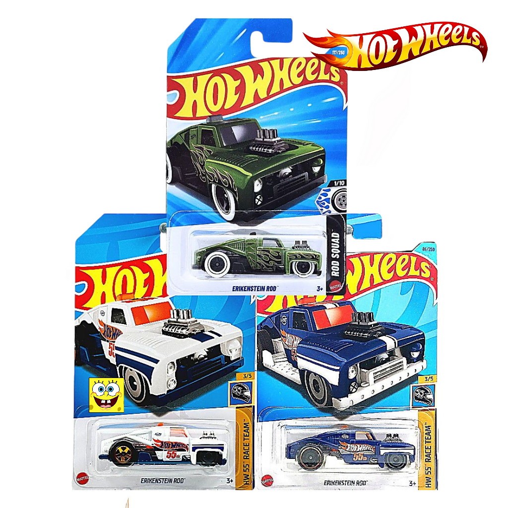 Hot Wheels Erikenstein Rod Putih Biru Hotrod Original