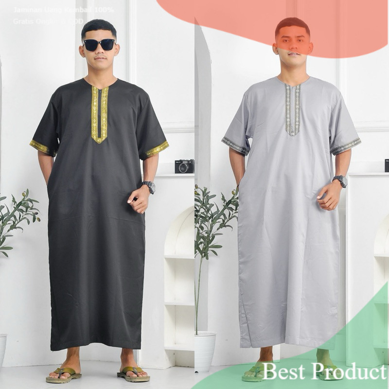 Jubah Uba Maroko Jubah Pria Terbaru Batik Khas Indonesia- pakaian pria lainnya