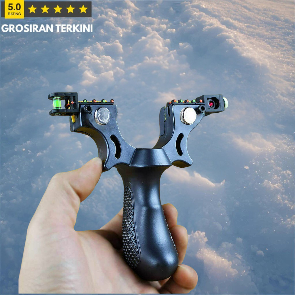 Ketapel Besi Big Power Tactical Laser Sight Alat Outdoor Pro
