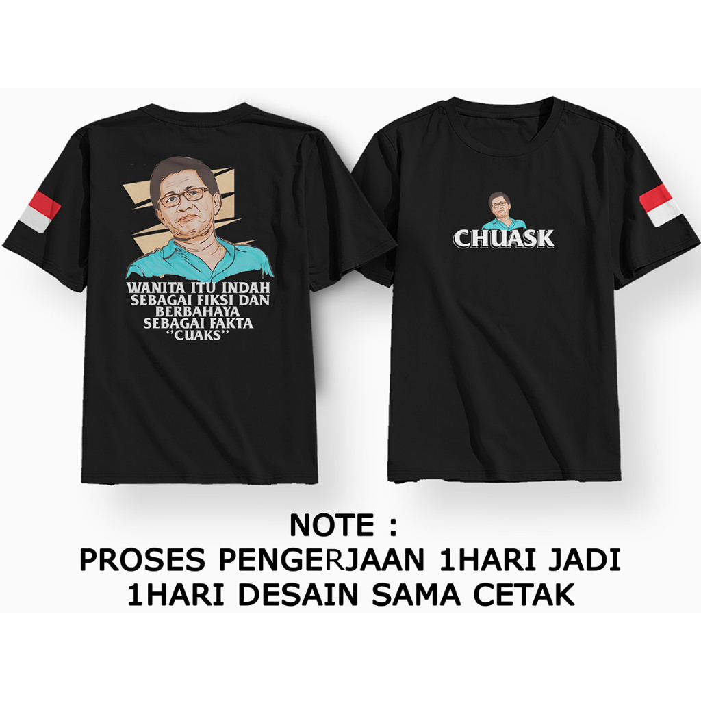 DTF | Kaos Chuaks Rocky Gerung Unisex | Baju Pria Wanita | Kaos Rocky Gerung Mania | Sablon Digital 
