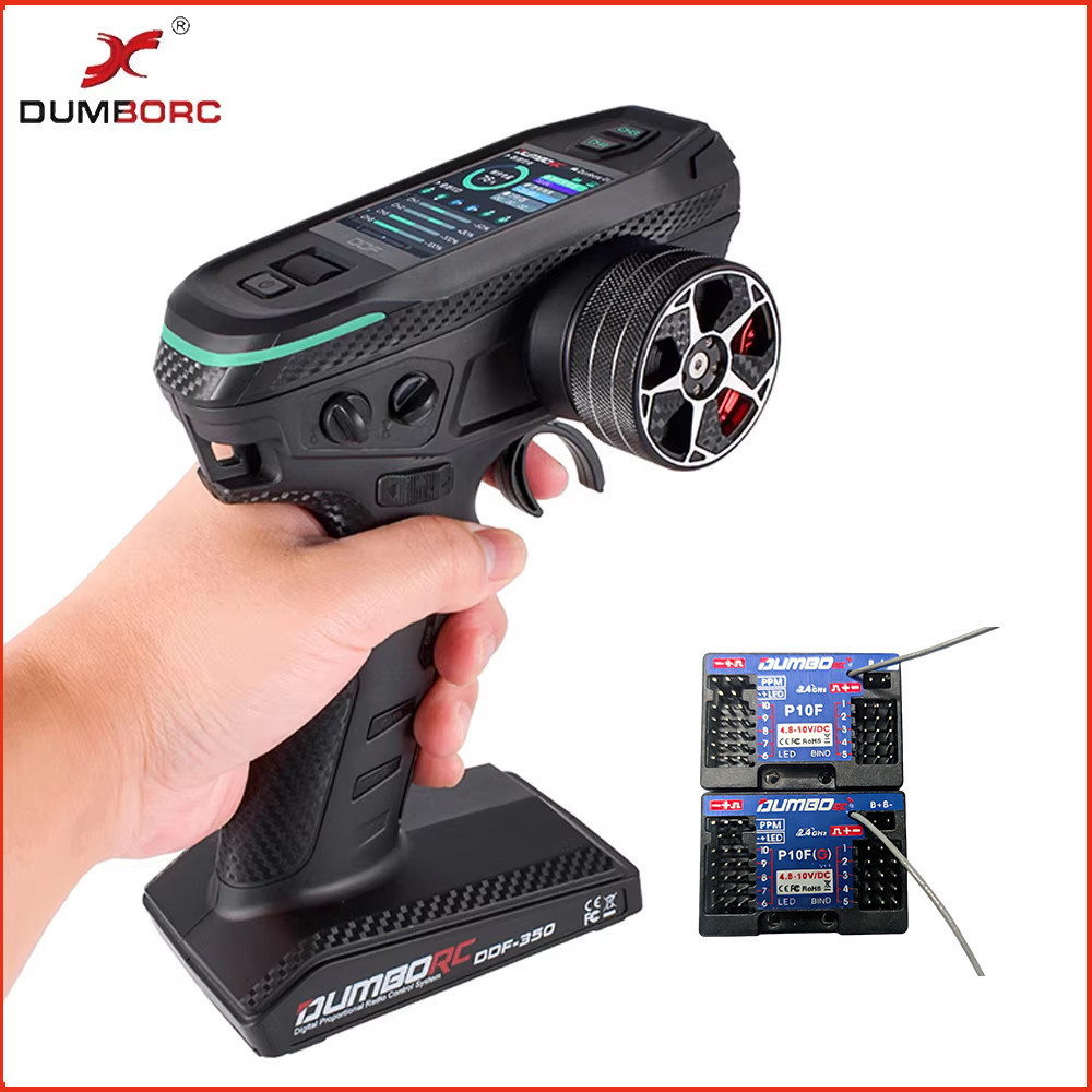 DUMBORC DDF-350 2.4Ghz 10 RC Rao Transmitter P10F/ P10F(G) Gyro Receiver For 1/5 1/8 1/10 1/12 RC Ca