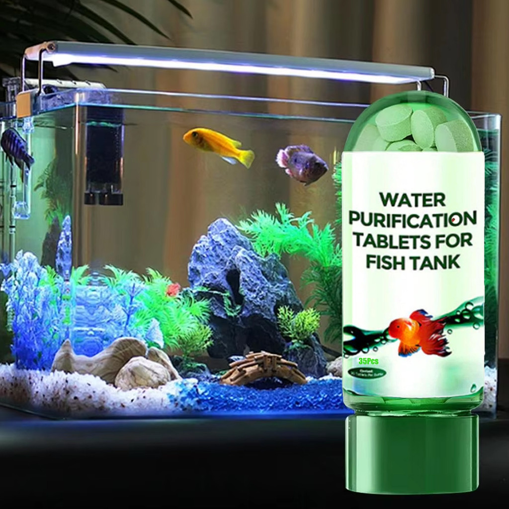 35pcs Fish Tank Water Purification Tablet Effectively Remove Impurities From Water Fish Tank Water P