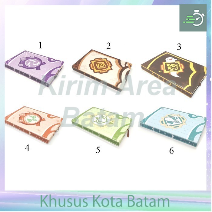 buku tulis genshin impact nahida hutao zhongli xiao kazuha raiden