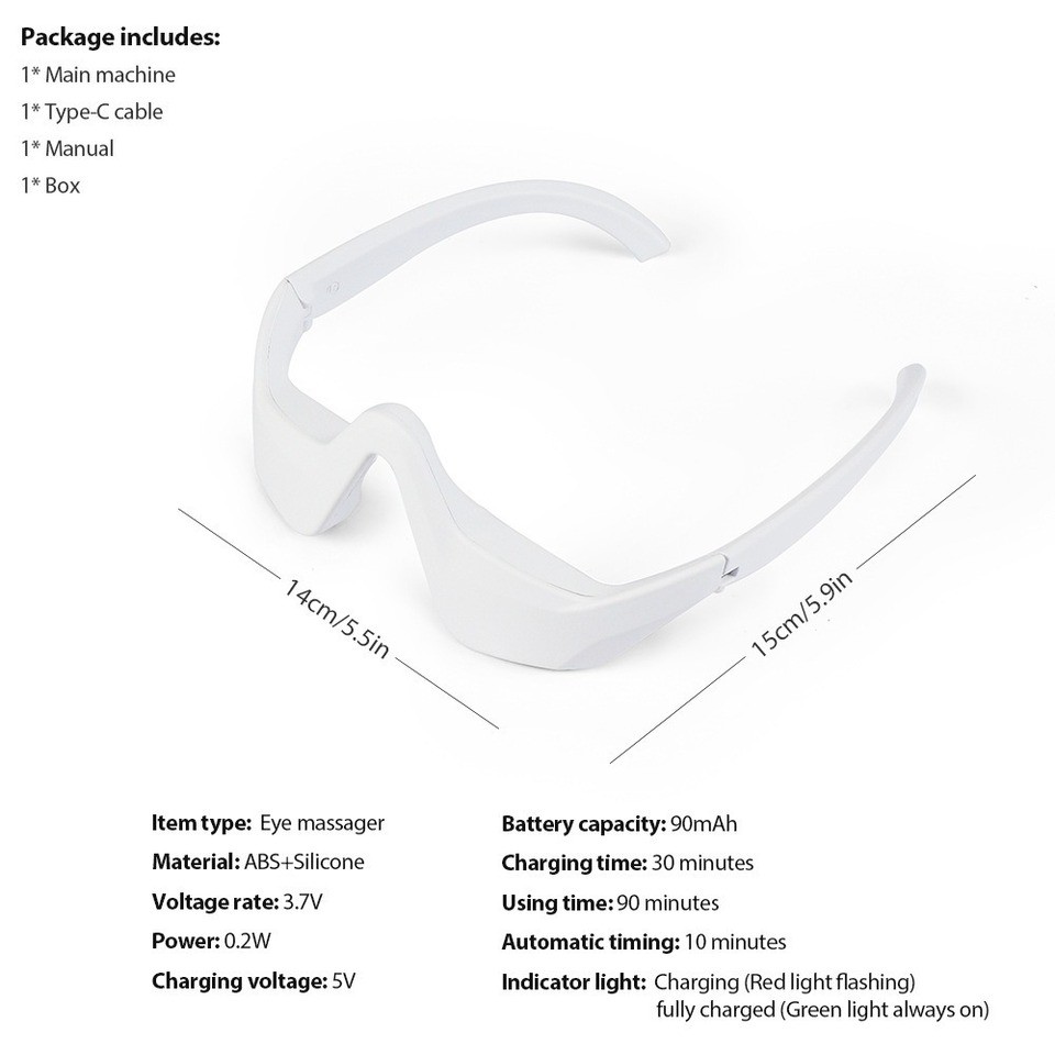 Red Light Eye Massager Micro-Current Electric Massager EMS Eye Relax Anti-Aging Smooth Fine Line Eye