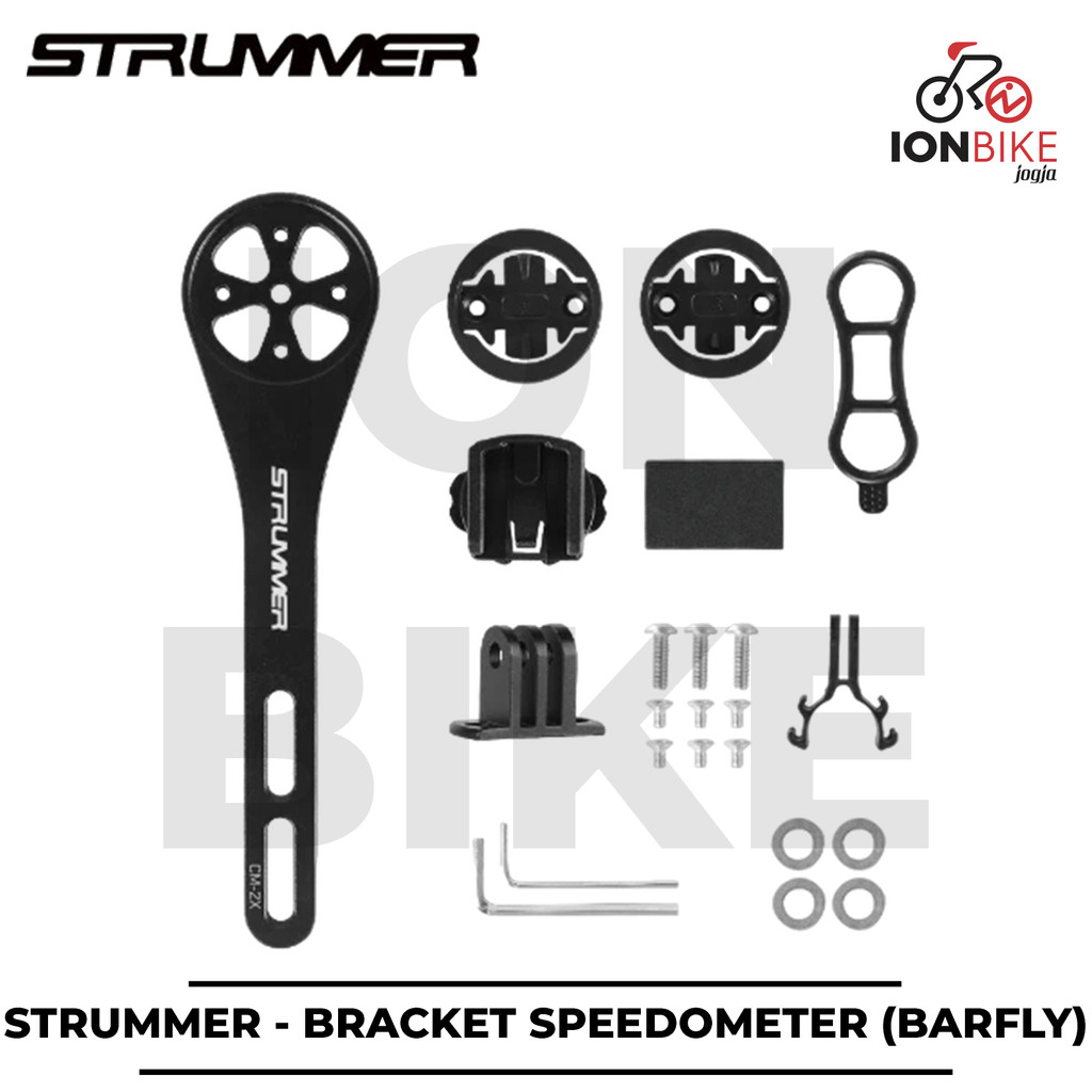 Barfly Strummer CM2X Stem Integrated Mounting - Bracket Speedometer Untuk Cateye Garmin Xoss Bryton 