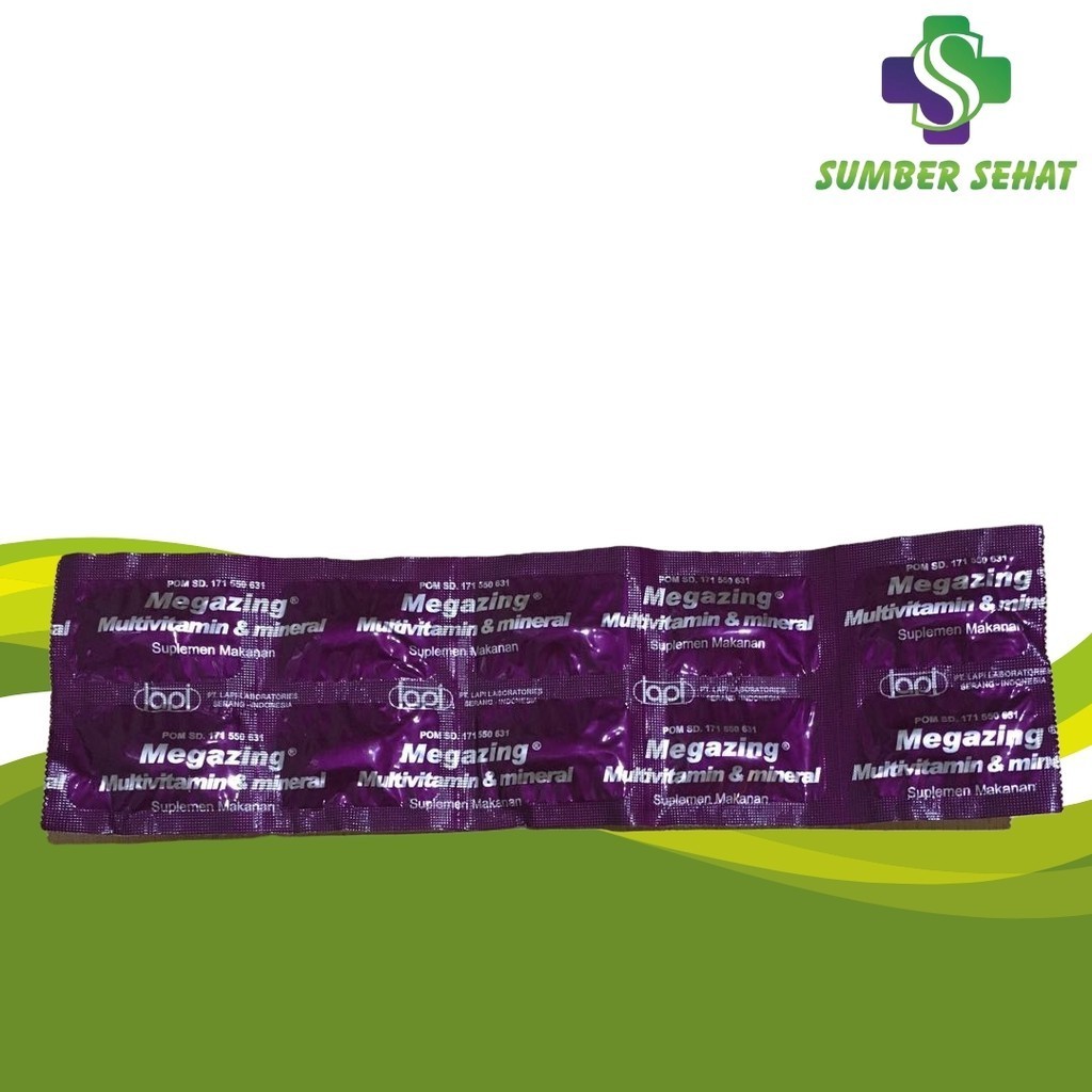 AKF Megazing Strip 10 Tablet Multivitamin Dan Mineral AKF