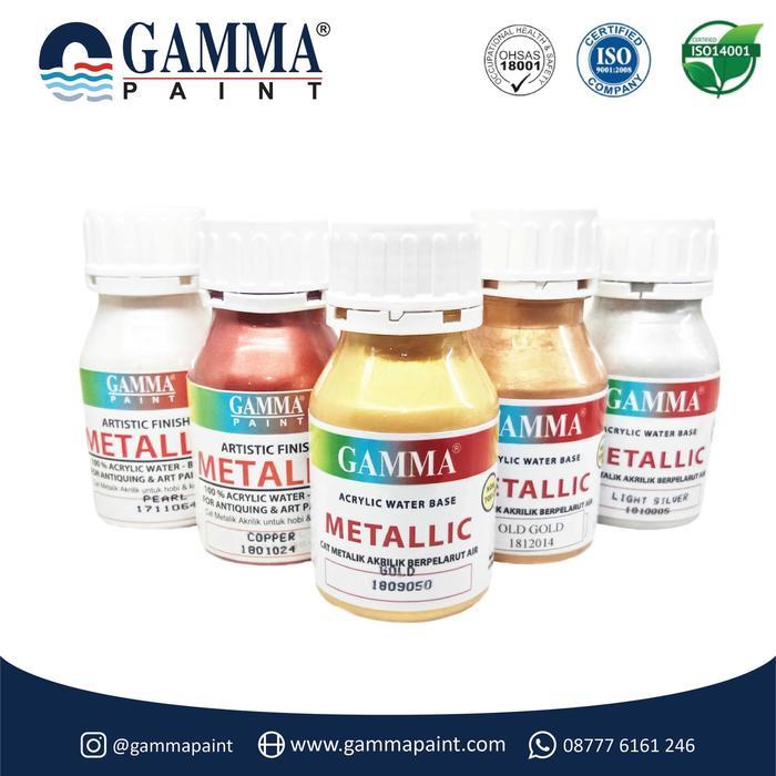 gamma Metallic Artistic Finish Acrylic Paint - 300gr Waterbased