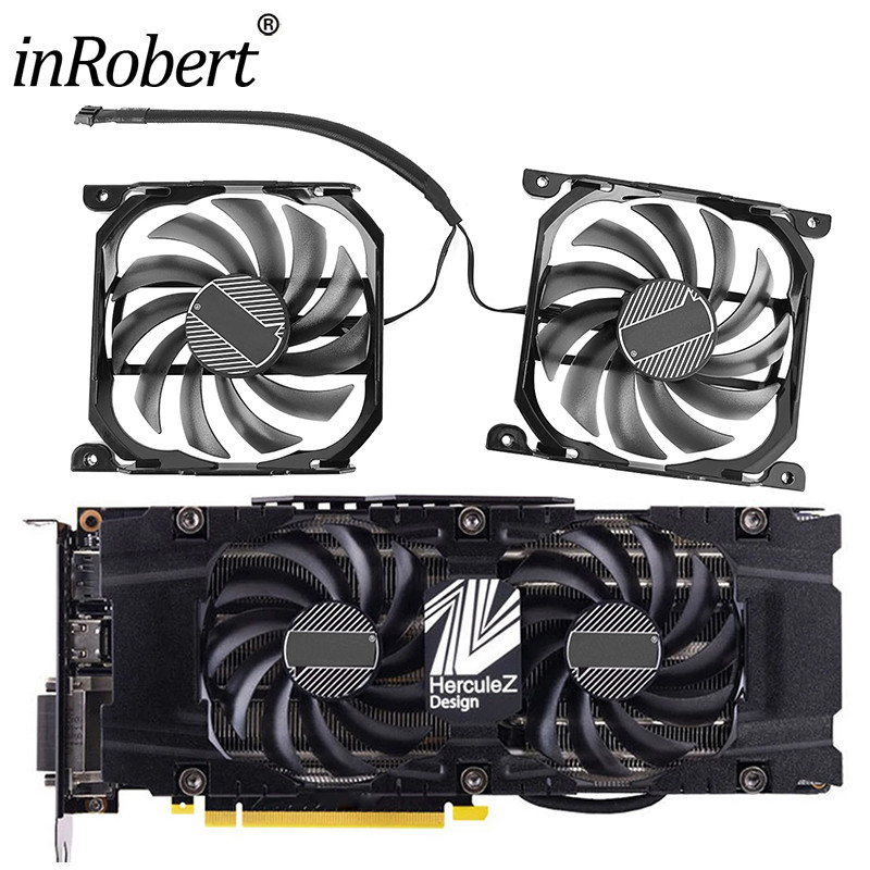 2pcs/set CF-12915S P104-100 1070Ti 1080Ti GPU Card Cooler Fan For INNO3D GeForce GTX 1070 1080 Ti Tw
