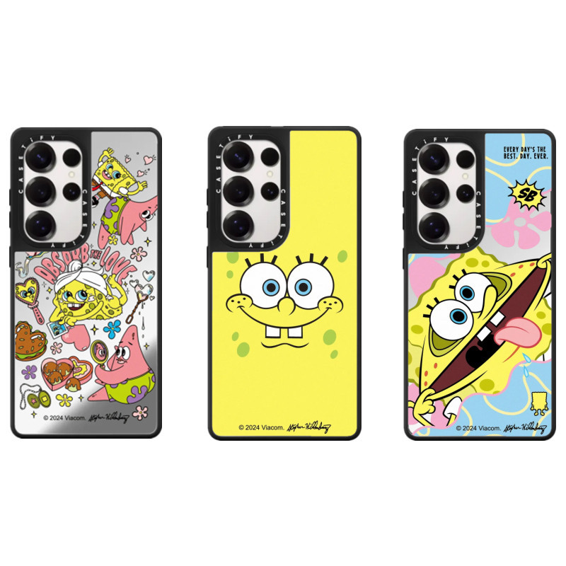 CASETiFY  SpongeBob Mirror MagSafe Phone Case Samsung Galaxy S22Ultra S23 S23Plus S23Ultra S24 S25 S