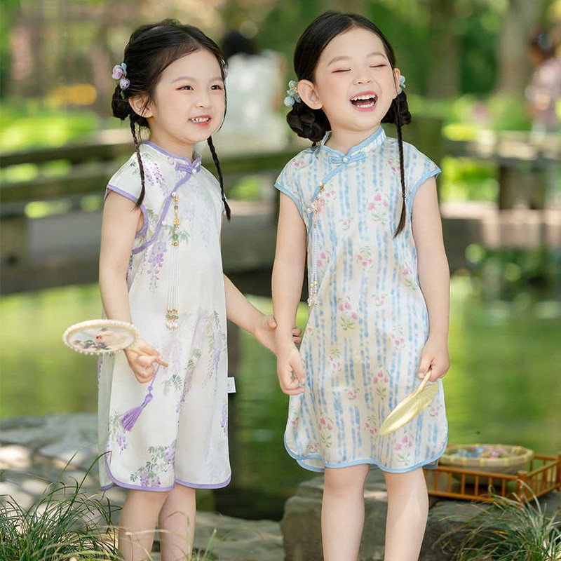 [MIMPI CIAN] gaun gaya Cina baru, cheongsam gaya Cina, gaun gadis gaya Cina