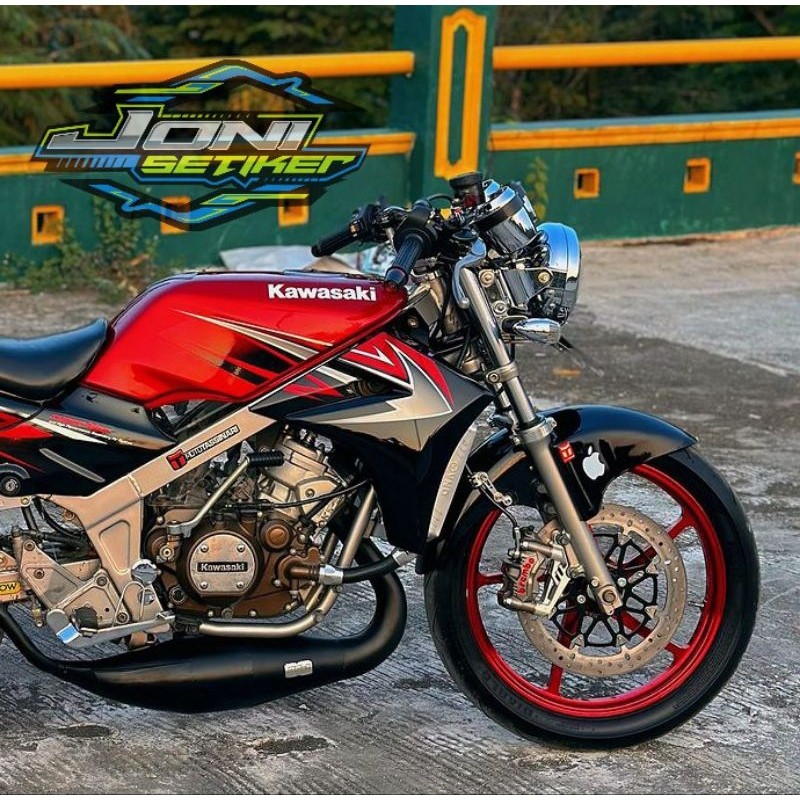 COD STIKER STRIPING ORI KAWASAKI NINJA SS 2010 MERAH NINJA SS MERAH 2010