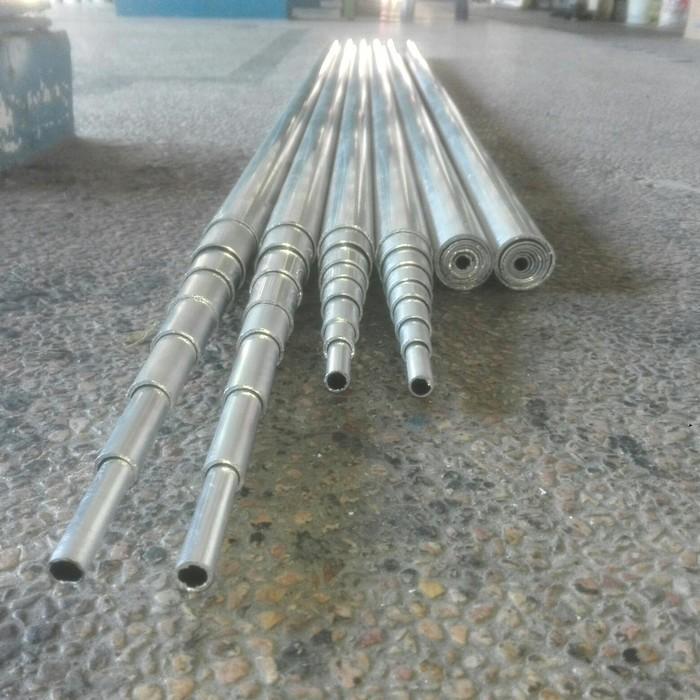 Pipa Aluminium Bahan Antena r ht tebal 1,2 mm panjang 150cm ALKAN