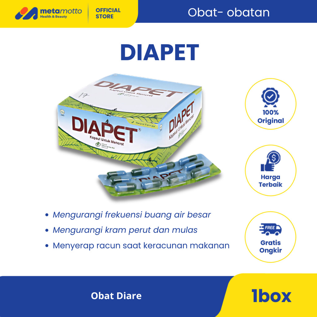 Diapet 1 Box - Herbal untuk Gangguan Pencernaan