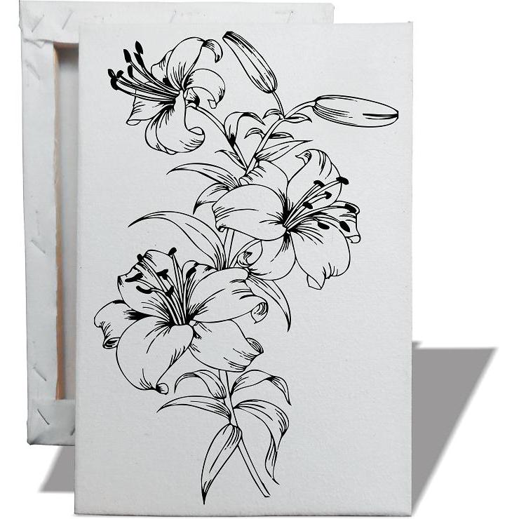 Kanvas Lukis Sketsa Gambar 20x30 cm - 1