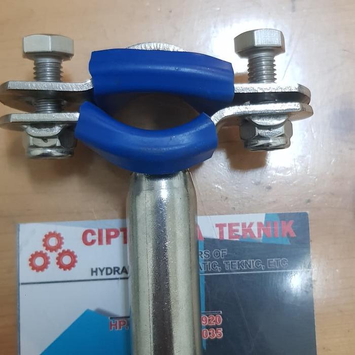 clamp pipa sanitary 1" inch / clamp pipa holder stainless 304