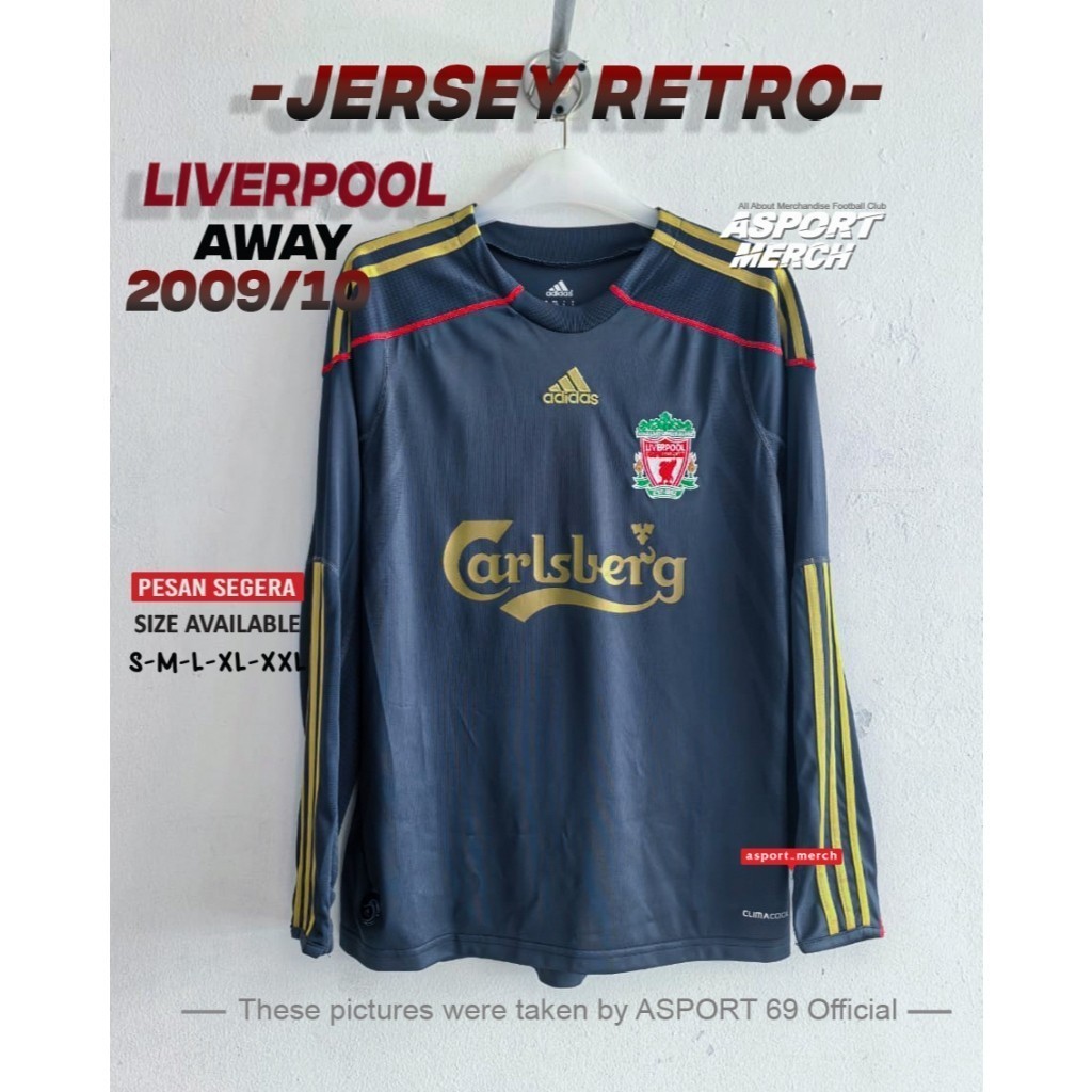 RETRO LIVERPOOL AWAY 2009 2010 PANTHOM LONG SLEEVE