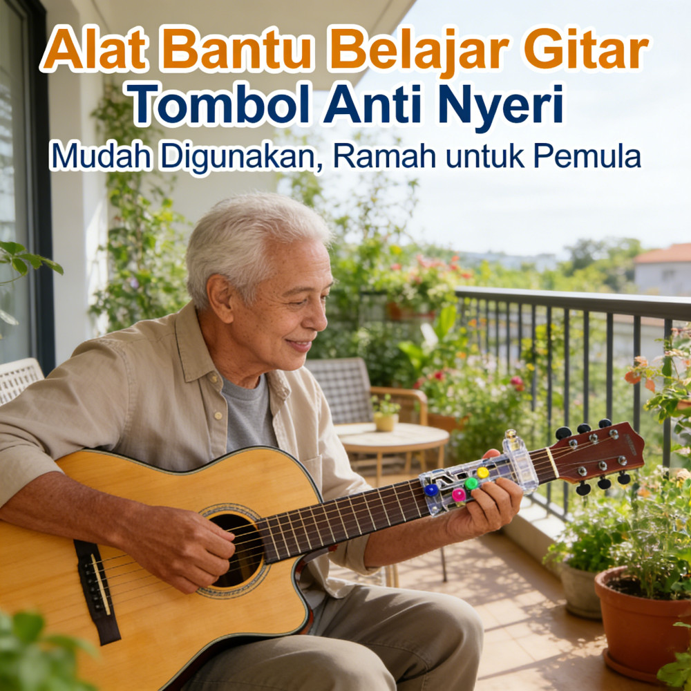 Buddy Guitar Assistant Aid Chord Buddy Gitar Anti Pain Tombol Gitar Alat Pengajaran Belajar Gitar