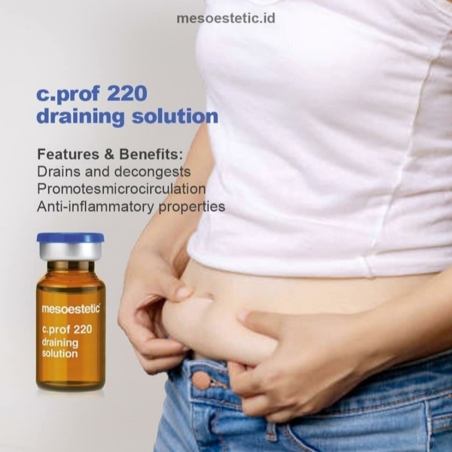 Mesoestetic C Prof 220 Draining Solution/ Fat Loss/ Slimming - 10ml Ecer