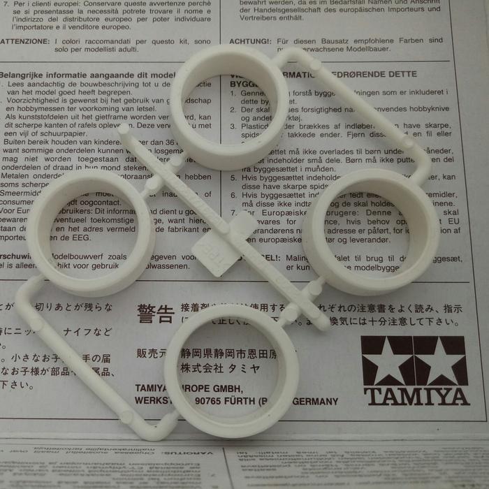 Ban Hard Putih medium Original Tamiya dari kit gunblusterXTO Philipine