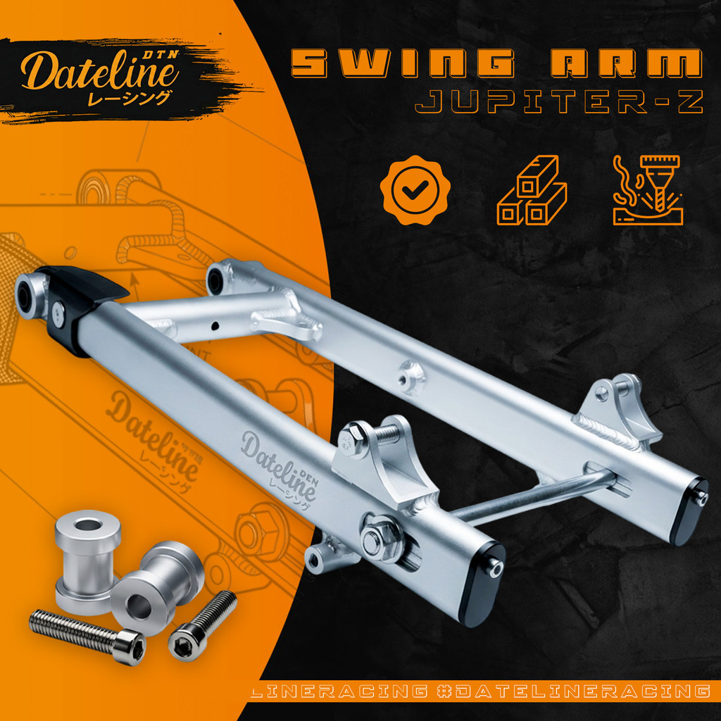 Swing Arm Jupiter Z Lengan Ayun Sasis JUP-Z Z1 Burhan Alloy Model Oval Alluminium Original Merk DATE