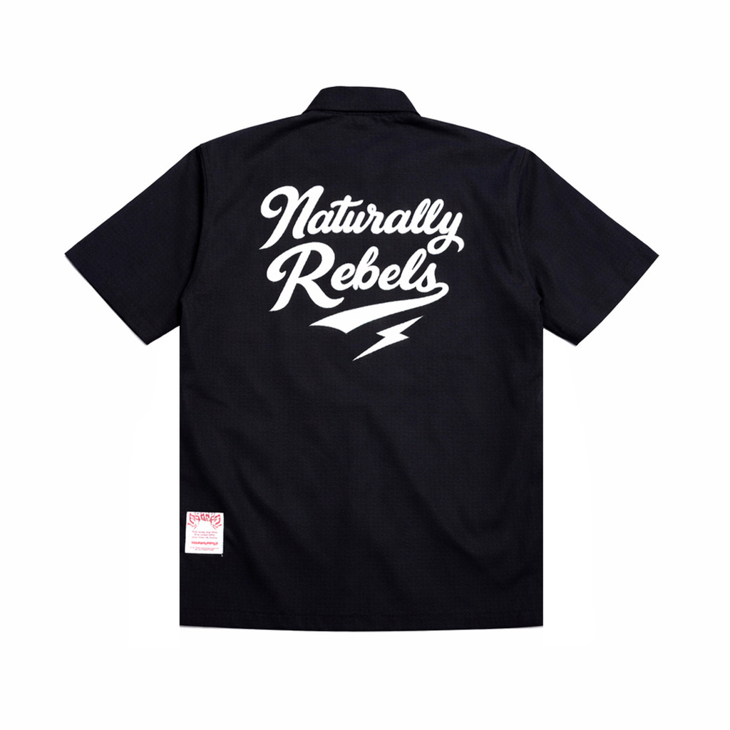 The Don's House REBELS - Workshirt / Kemeja Lengan Pendek Bahan Ripstop Slimfit Pria Wanita