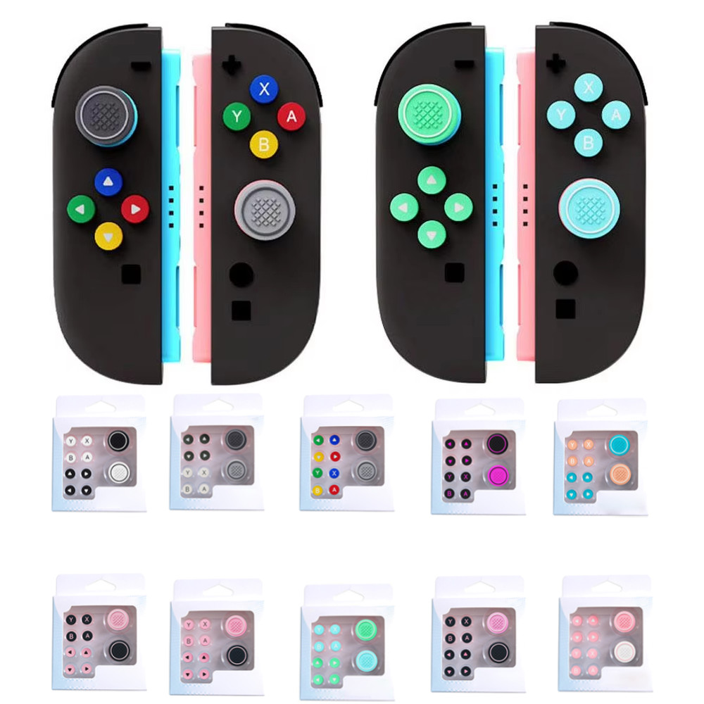 Pengganti ABXY Direction Home Capture + Tombol Jelly Silikon untuk Kontroler Nintendo Switch 2 Joyco