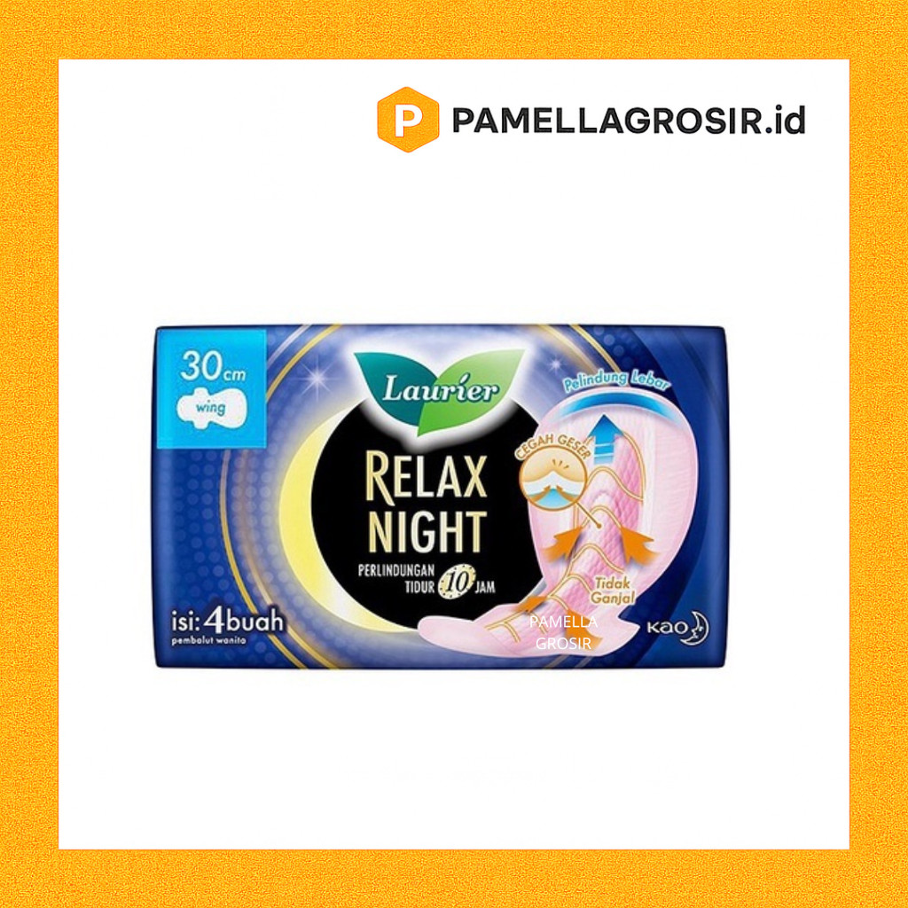 LAURIER RELAX NIGHT 30Cm 4 PADS