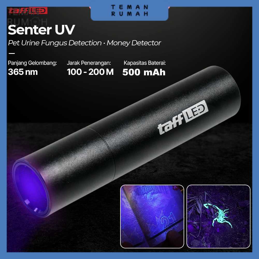 TaffLED Senter UV Ultraviolet Mini Flashlight Money Detector 365nm - S11-Z