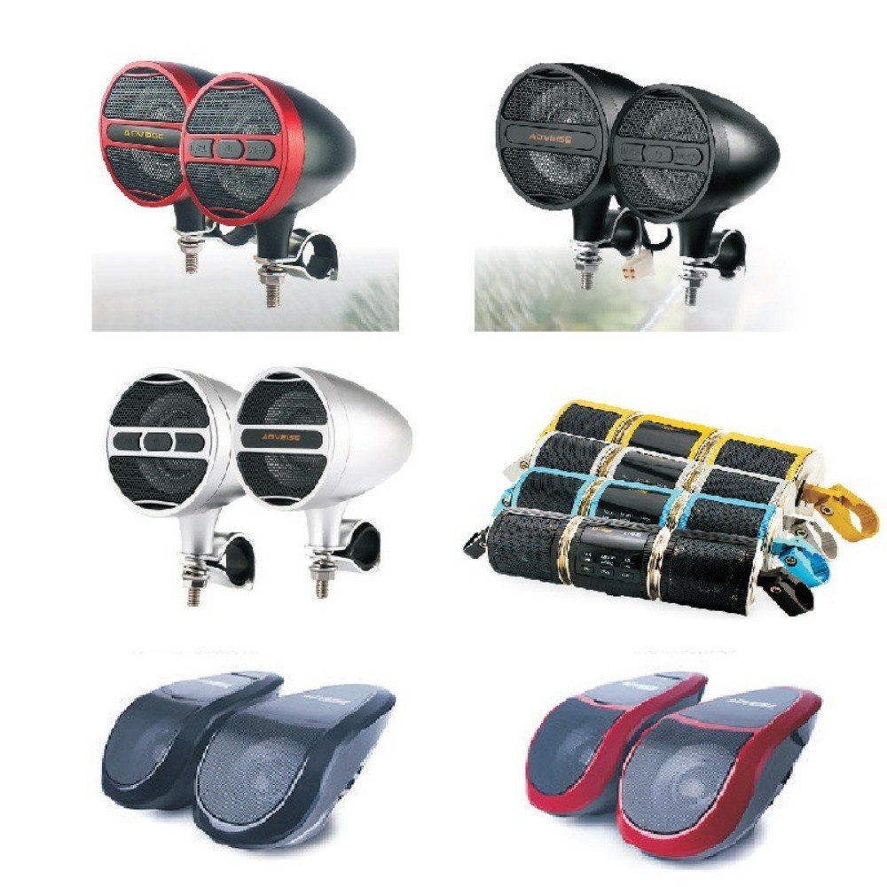 Penerima Audio MP3 Bluetooth untuk Sepeda Motor dengan Pedal Modifikasi Lampu, Amplifier Speaker Mob