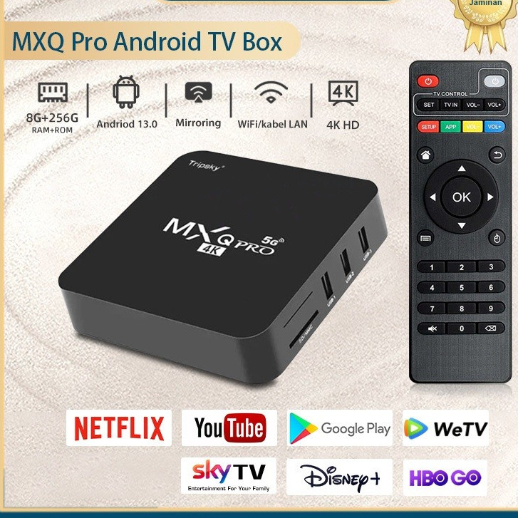 Android tv box MXQ pro Android 13.0 OS 8G RAM 256G ROM STB TV BOX DIGITAL 4K HD Smart Tv Box