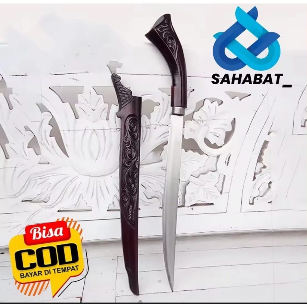 1016 pisau badik baja asli super tajam / pisau badik asli bugis / pisau badik asli lampung / Pisau d