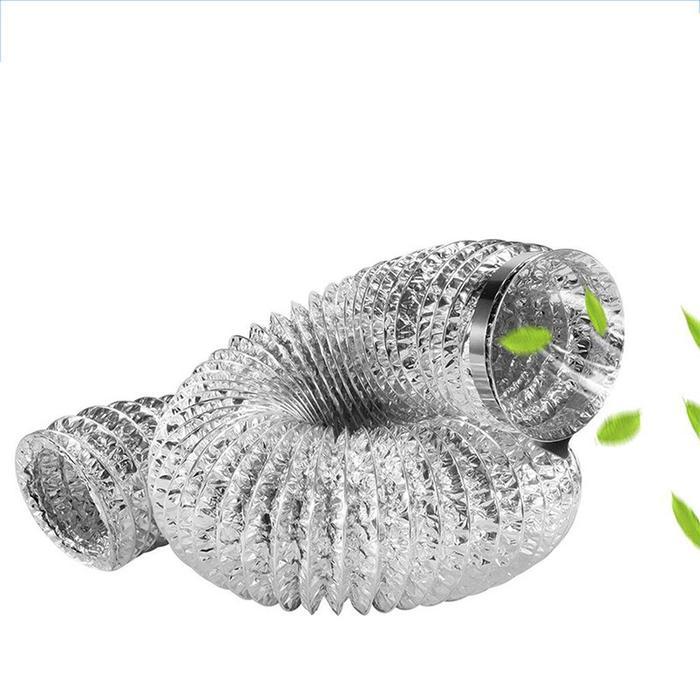 2M Pipa Exhaust 4 inch / Flexible Ducting Cerobong Asap Cooker Hood / Selang Aluminium - 2M terlaris