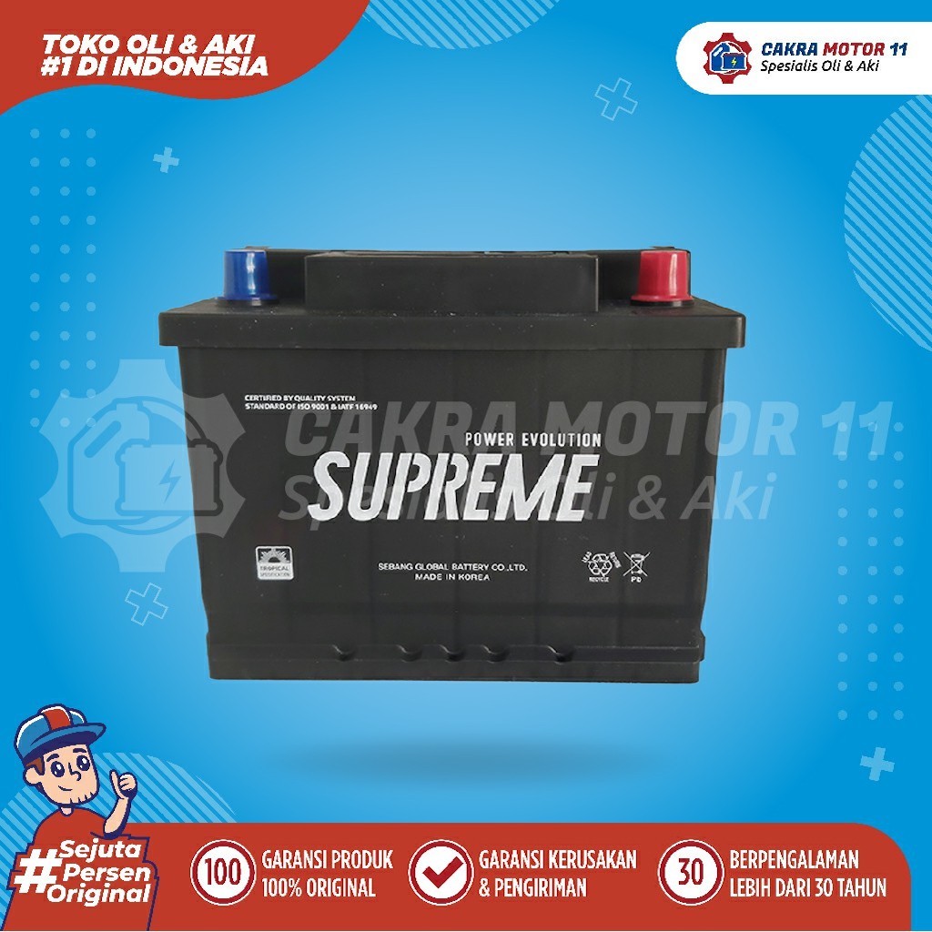 Aki Mercy Old Series S Jeep Boxer Supreme Battery Smf 58024
